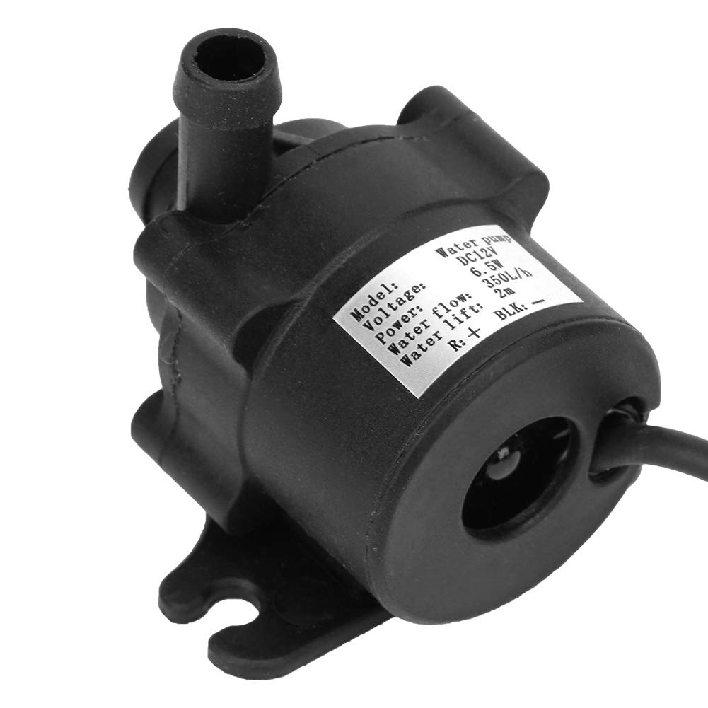 Small Submersible Submersible Pump 6.5W Burshless 12V Plastic for Fountain Fish Tank Pond Aquarium
