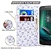 NageBee Moto G4 Play Case, [Kickstand Feature] Premium PU Leather Flip Fold Wallet Case with [ID&Credit Card Slot] for Motorola Moto G4 Play (2016) / Moto G Play 4th Gen - Plum Blossom