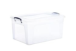 Superio Storage Bins with Lids- Clear Boxes for