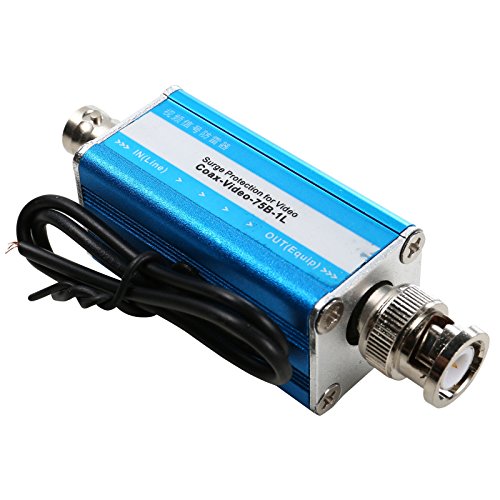 UHPPOTE BNC CCTV Video Surge Protector F Connector to Protection From High Voltage