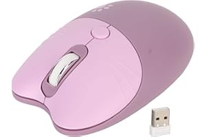 SUNGOOYUE Cute Cat Wireless Mouse, 2.4G Silent Mouse with 3 Adjustable DPI 1000 1200 1600, USB Receiver Plug and Play, Compat