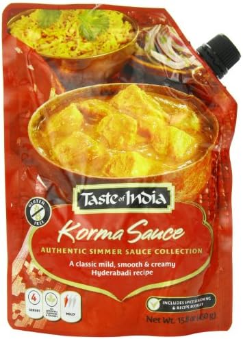 Taste of India Korma Sauce, 15.8 Ounce (Pack of 6)
