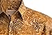 Johari West Men's Button-Down Short Sleeve Shirt, Autumn Gold, (Gold, X-Large)