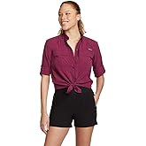 Eddie Bauer Women's UPF Guide Long-Sleeve Shirt, Port, X-Large