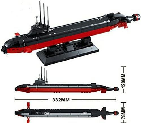 NW Store Nuclear Powered Submarine Army Navy Ballistic Missile atomic SSBN Navigation Bricks toys ( Without Original Box )