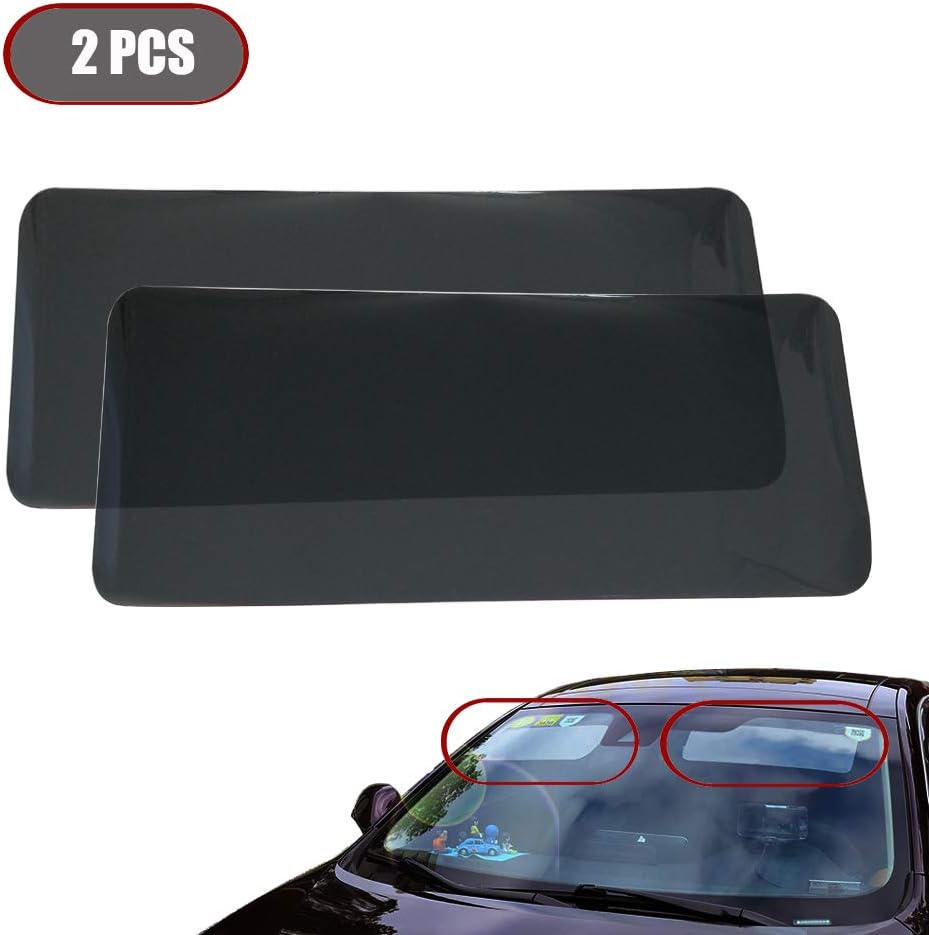 MaiSTAR Tech Front Window Precut Tint Kit, Universal Size Car Tinting Glass Film Anti Glare Blocker with 5% Darkest Shade for Replace Sun Visors Blocks Up to 95% of UV/IRR Rays (2 Pack)