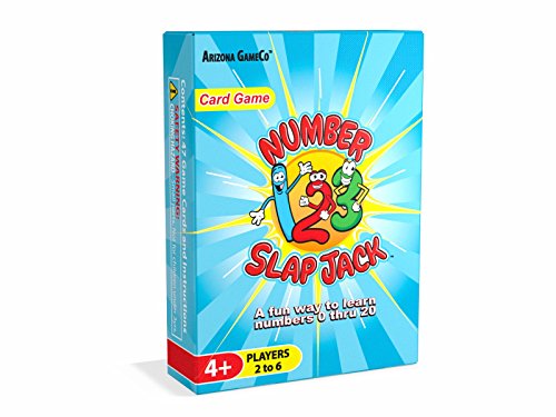 Number Slap Jack - a Fun Number Recognition and Counting Card Game â€“ Kids Learn Number 0-20 While Playing a Fun Card Game - Perfect for Preschool and Kindergarten Learners, Ages 4 to 7