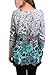 DJT Womens Long Sleeve Pattern Tunic Jumper Shirt One Size Grey T27 Blue-Floral