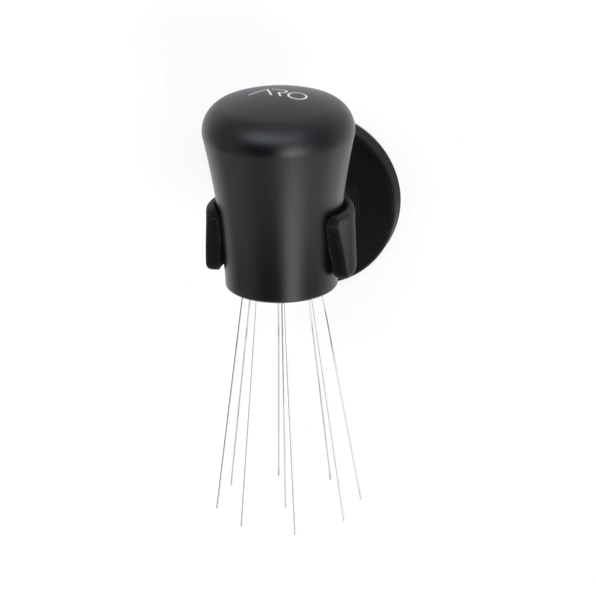 ARO Espresso™ WDT Tool and Magnetic Mount | Includes 10x, Flat-Tipped, 0.35mm Diameter, Stainless Steel Pins