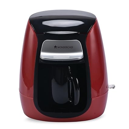 Wonderchef Compact 63152564 1-Cup Coffee Brewer (Red/Black)