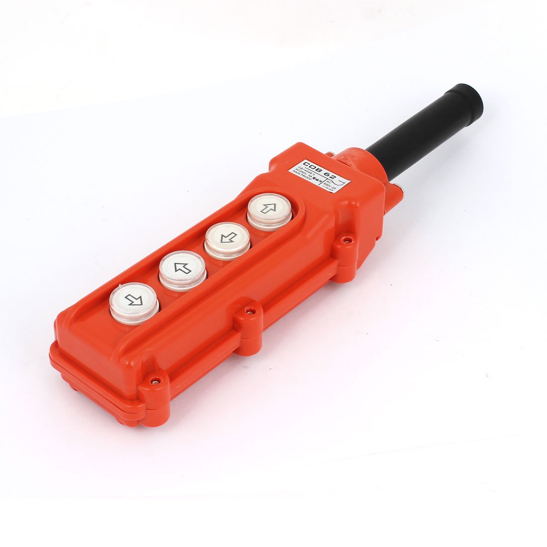 Sourcingmap COB62 AC 250V 5A 4-Way Push Button Rainproof Hoist Control Switch