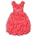 Richie House Girl's Princess Bridal Dress RH1937-A-3/4 Coral