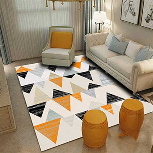 Zhyyhz Modern Abstract Rugs Multi-Size Non Slip Soft Carpet, Indoor Bedroom Rugs in Nursery, Dining Room