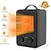 FOCHEA 950W/1500W Ceramic Space Heater with Adjustable Thermostat, Personal Portable Indoor Heater Fan with Overheat and Tip-Over Protection & Carry Handle, Quiet, Perfect for Home & Office