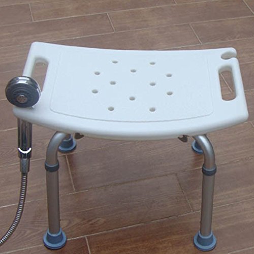 Bathroom Stools Shower Benches Medical Equipment Adjustable Height Bathroom Weight Capacity 300 lbs Safety Accessibility with Anti-Slip Rubber Tips for Safety Stability