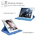 Fintie Rotating Case for iPad 6th / 5th Generation (2018/2017), iPad Air 2 / Air 1 (9.7 Inch) - 360 Degree Rotating Stand Cover Auto Sleep Wake, Blue