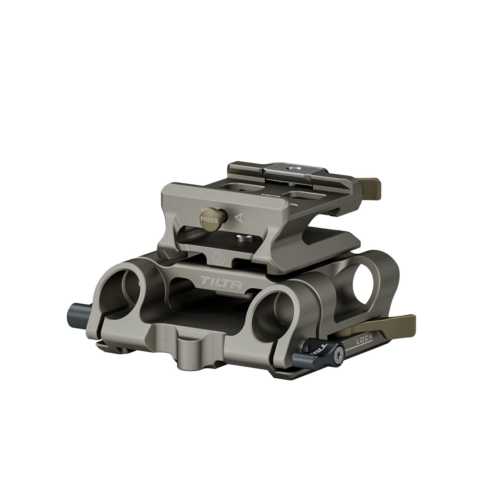 TILTA Modular 15mm LWS Baseplate Type II with LWS Baseplate Adapter for Tilta Camera Cage - Grey TA-MBP2-TG