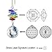 Crystal Suncatcher 3 inch crystal Ornament Clear Faceted Ball Prism Colorful Made with Genuine Swarovski crystals