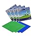 [Stackable Design] LEGO Compatible Brick Building Baseplates by Mast,Large Green & Blue 10