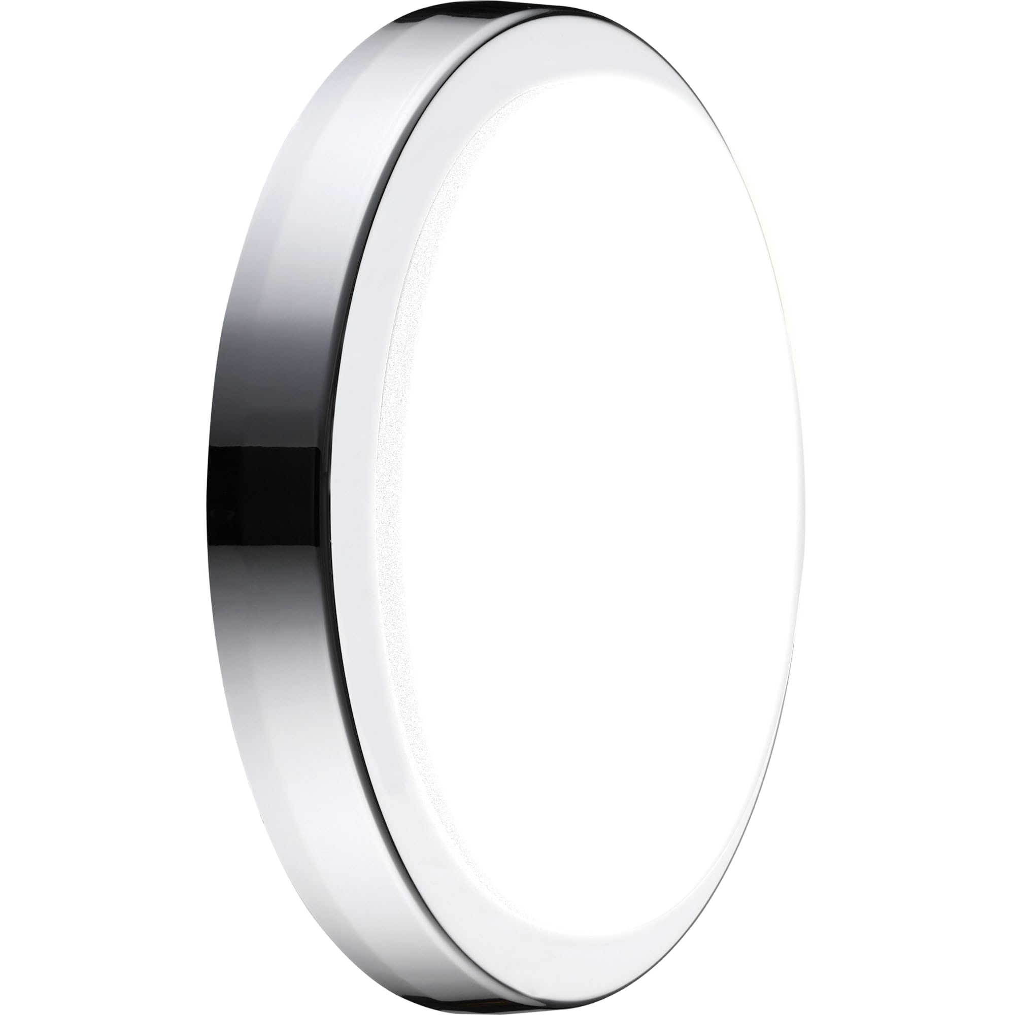 Luceco Eco Indoor LED Bulkhead Light, Decorative Interior Lighting, Round, Silver/White, IP54, 14W, 1300lm, 4000K, EBH22S40