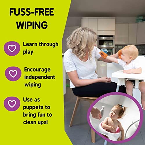 Tidy Tot Bamboo Wash Cloth Mitts 6 Perfectly Sized Mitts 3 for