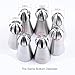 Joinor NEW Version 7pcs Set Stainless Steel Sphere Ball Tips Russian Icing Piping Nozzles Tips Pastry Cake Fondant Cupcake Buttercream DIY Baking Tools