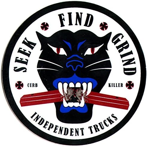 Independent Trucks - Curb Killer Skateboard Sticker - Approx 7.5cm wide. skate surf snow bmx sk8 new