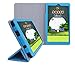 Insignia Flex 7-Inch Tablet (NS-15AT07) Custom Fit Portfolio Leather Case Cover with Built In Stand- Blue