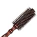 Mokale Natural Boar Bristle Round Comb Hair Brush with Ergonomic Natural Wood Handle,2.2 Inch,Styling Essentials for Hair Drying, Styling, Curling