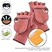 Unisex Women's & Men's USB Heated Gloves Mitten Winter Hands Warm Laptop Gloves,Yinuoday Full & Half Heated Fingerless Heating Knitting Hands Warmer Washable Design (Women Rose)