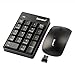 Numeric Keypad & Mouse Combo, Sunreed 2.4G Wireless Mini USB Number Pad Keyboard and Mouse for Laptop Desktop Notebook - Just One USB Port