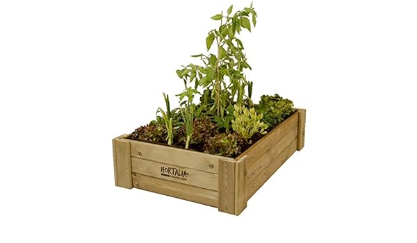 Hortalia Huerto Urbano Jardinera BOX BASIC M30 80x80x30 160 l ...