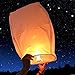 10 PCS Chinese Sky Lanterns Wishing Lantern for Birthdays, Holidays, Weddings, Party (white)