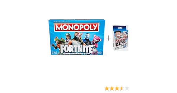 Amazon Com Monopoly Fortnite Edition Board Game Inspired By Fortnite Video Game Monopoly Deal Card Game Toys Games