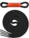 Miscly 3 Pairs Round Oxford Shoelaces for Dress Shoes 3/32″ Thin