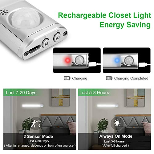 goodland 160 LED Closet Lights Motion Sensor Under Indoor