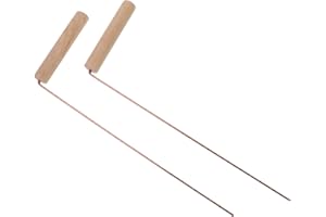 BESTonZON Copper Dowsing Rods 12.2 Inch Lightweight Portable Tools for Outdoor Water Detection and Gold