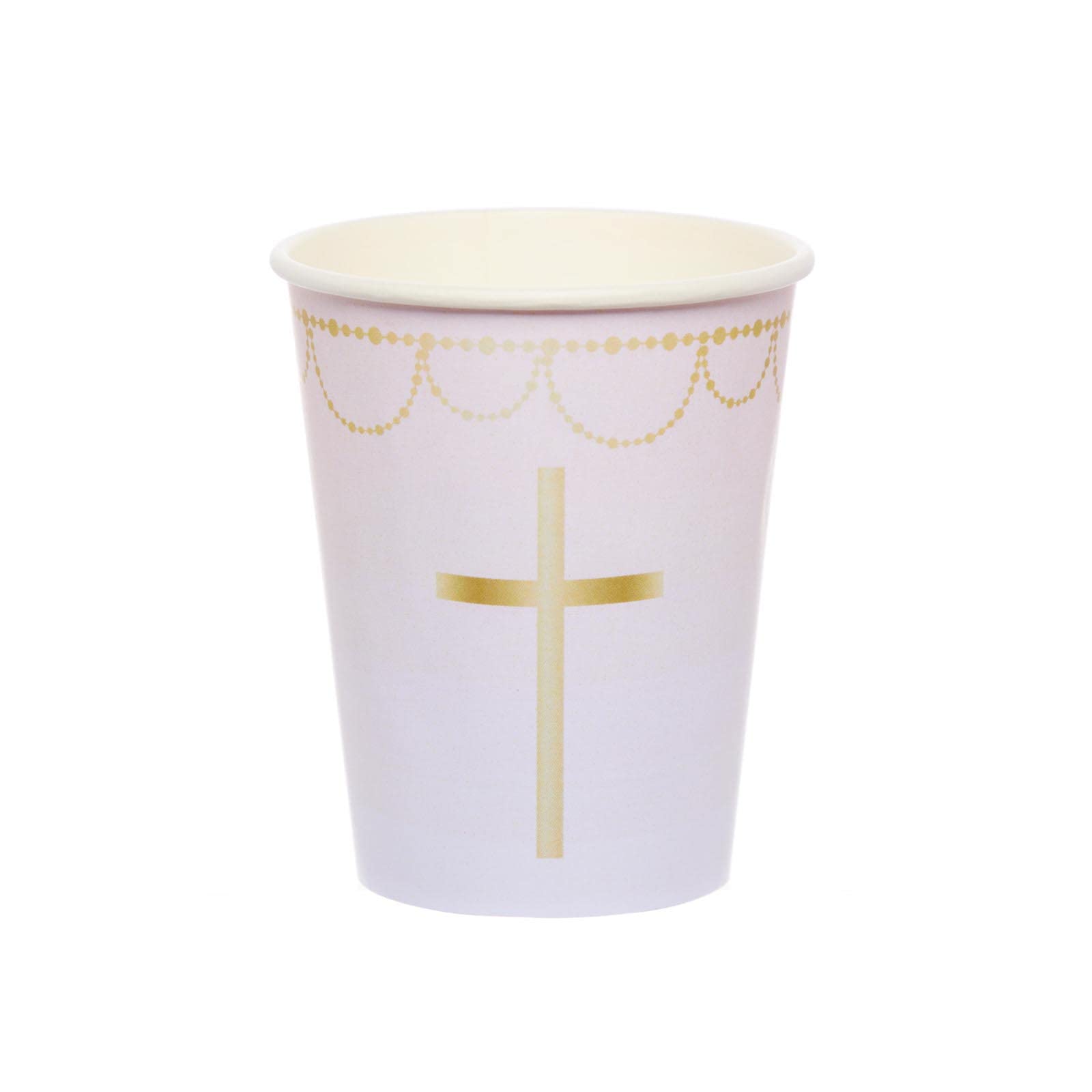 Amscan 9915967-66 Pink Botanical Cross Cup 237Ml- 8 Pack — image 1