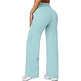 Comper Wide Leg Yoga Pants for Women Athletic Straight Leg Pants High Waist Sweatpants Workout Casual Loose Trousers
