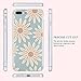 FGA iPhone 8 Plus Cute Case, iPhone 7 Plus Case Cute, Green Daisy Floral Flower Pattern Design Slim Fit Scratch-Proof Soft TPU Matte Translucent Case for iPhone 8 Plus (2017), iPhone 7 Plus (2016)