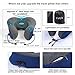 Travel Pillow for airplanes,100% Memory Foam Neck Pillow with 2 Sweat Resistant Cases,Adjustable Neck Support Cervical Pillow,Airplane Travel Kit with Ergonomics M Design,Flight Travel Gear for Men Wo