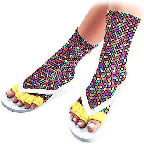 Pedisavers Toe Separator Pedicure Socks, Disco Diva