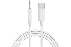 Seulliya USB C to 3.5mm Audio Aux Jack Cable, Aux Cord for iPhone 15, Type C to 3.5mm Headphone Car Stereo Cord Compatible with iPhone 16 Plus /15 Pro Max, Samsung Galaxy S23 S22 Note 20, Pixel 5 XL