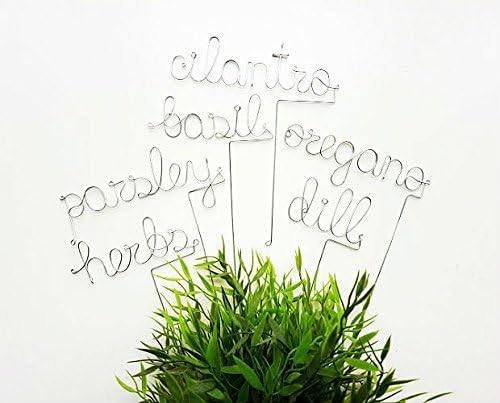6 Herb Plant Markers Garden Stakes Outdoor Decoration Mother's Day Gift