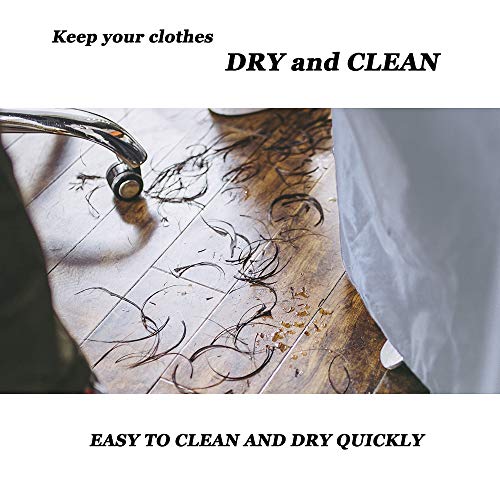 Waterproof Barber Styling Cape - Professional Salon Cape for Men, Unisex Black Hair Cutting Cape, Hairdresser Cape for Hair Treatment