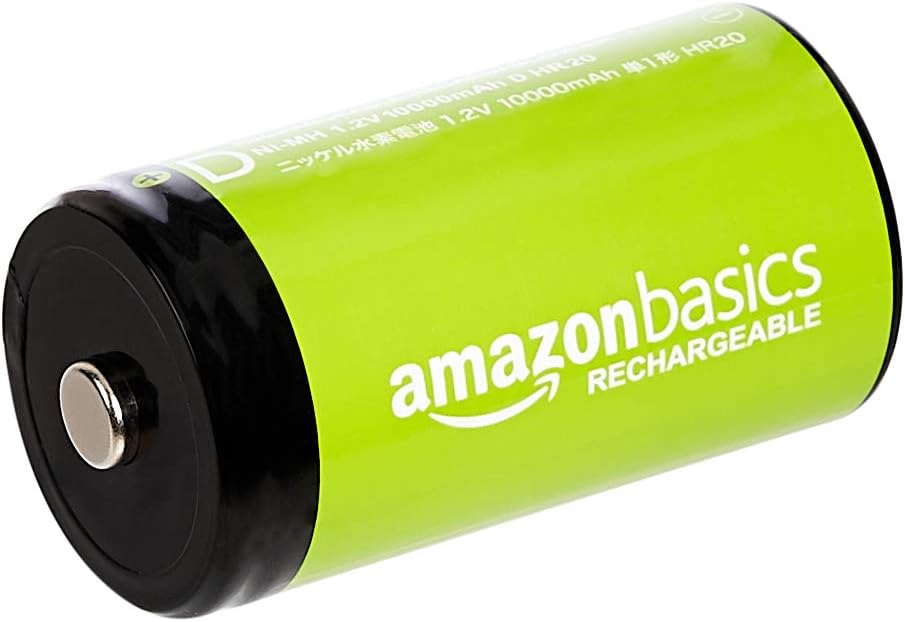 Amazon Basics 4-Pack, Rechargeable D Cell NiMH Batteries, 10000maAh, Recharge up to 1000x Times , Pre-Charged - Image 4