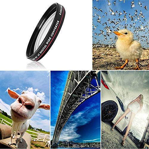 ZOMEI Digital Wide Converter, ZOMEI Ultra-thin 0.45X Pro MC AFDigital Wide Converter Wide Angle Multi-Coated Optical Glass Filter Lens Camera Accessories