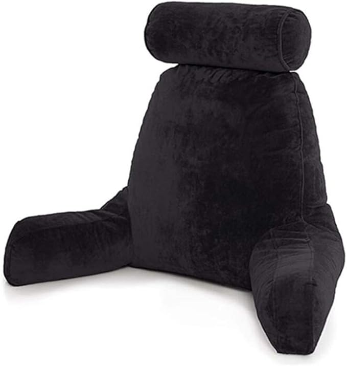 Reading Pillow, Large Size Headrest with Armrests, Memory Foam Pillow