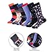Marino Mens Dress Socks - Fun Colorful Socks for Men - Cotton Funky Socks - 6 Pack
