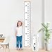 MIBOTE Baby Growth Chart Handing Ruler Wall Decor for Kids, Canvas Removable Height Growth Chart 200cm x 20cm primary